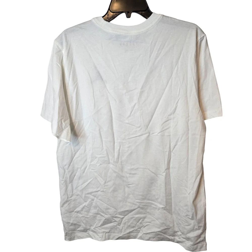 Nike Air Jordan Jumpman Embroidered Tee White Crewneck Men's T-shirt Size L
